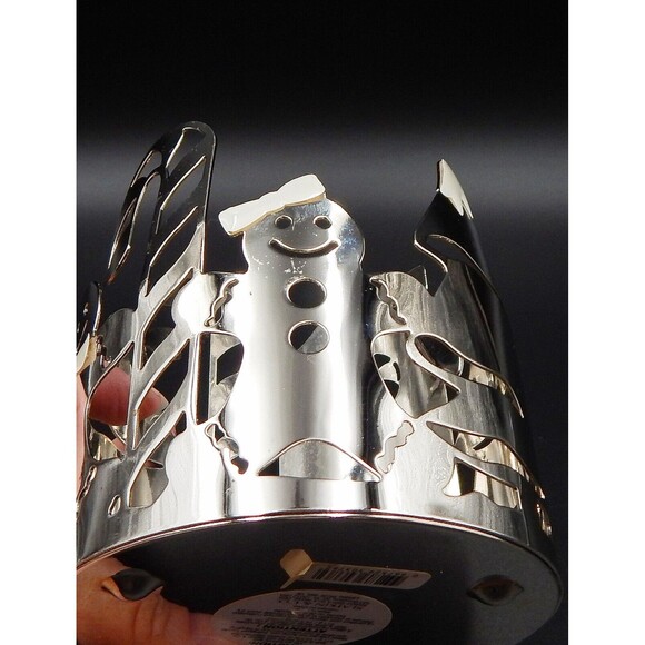 Slatkin & Co Gingerbread House Christmas Tree Holder Silver Bath & Body Works - Picture 8 of 10